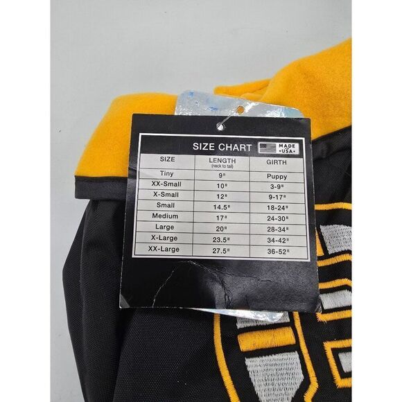 Boston Bruins NHL Dog Jacket X-Small Black & Yellow - Picture 3 of 5